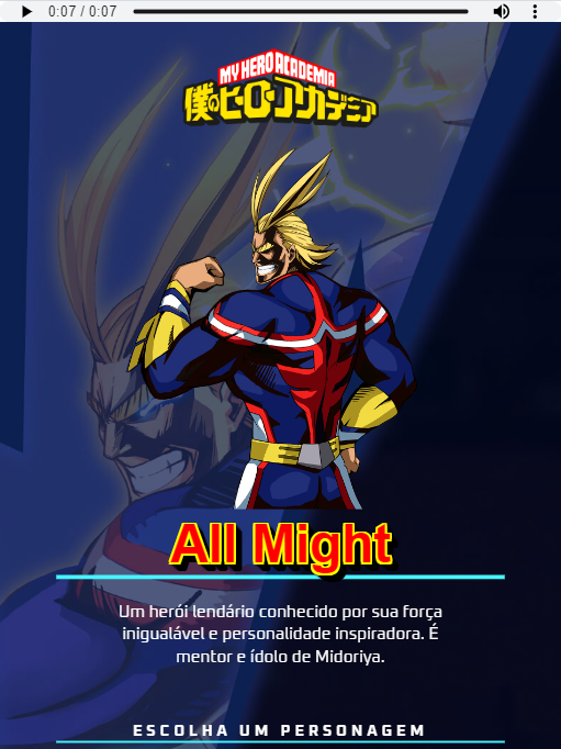 Projeto MyHeroAcademia